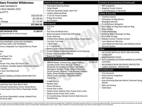 Used 2022 Subaru Forester Wilderness w/ Wilderness Package AWD/4WD image 5