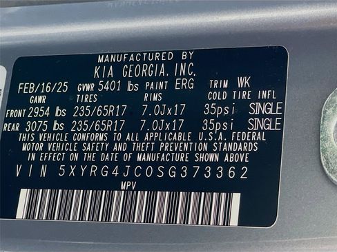 Certified 2025 Kia Sorento LX image 35