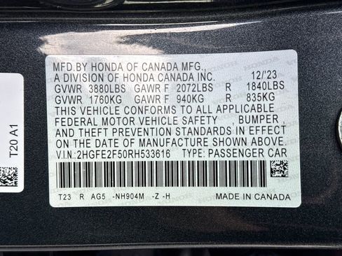 Used 2024 Honda Civic Sport image 26