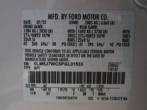 Used 2023 Lincoln Aviator Reserve w/ Equipment Group 201A RWD image 55