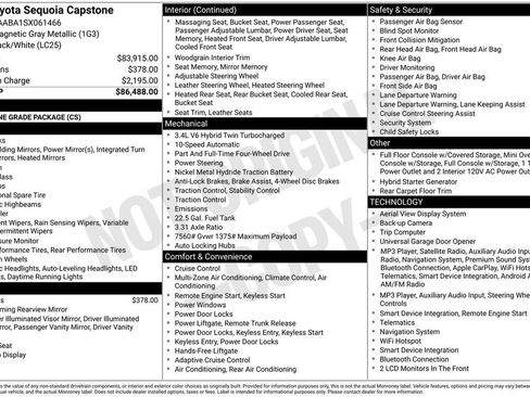 Used 2025 Toyota Sequoia Capstone AWD/4WD image 10