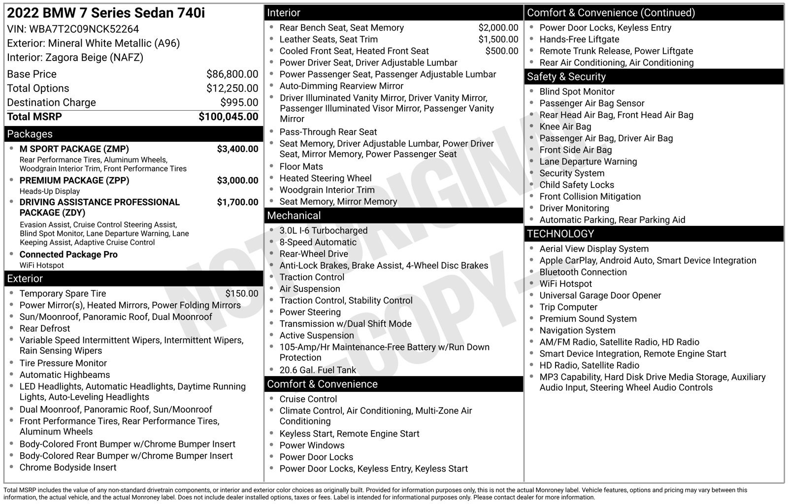Certified 2022 BMW 740i w/ M Sport Package RWD image 31