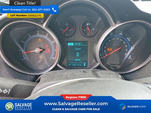 Used 2014 Chevrolet Cruze LT w/ Technology Package FWD image 12