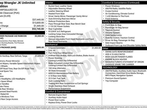 Used 2018 Jeep Wrangler Unlimited Rubicon image 24