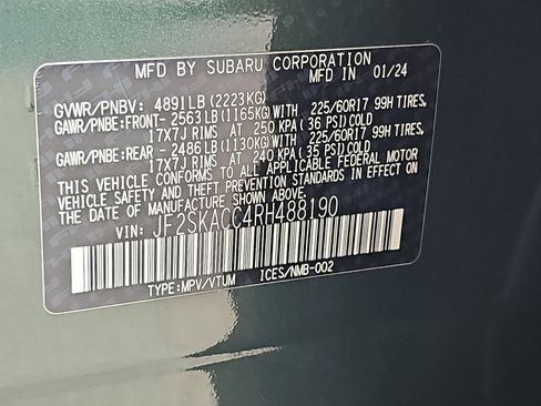 Certified 2024 Subaru Forester Premium AWD/4WD image 43