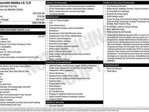 Used 2019 Chevrolet Malibu LS image 14