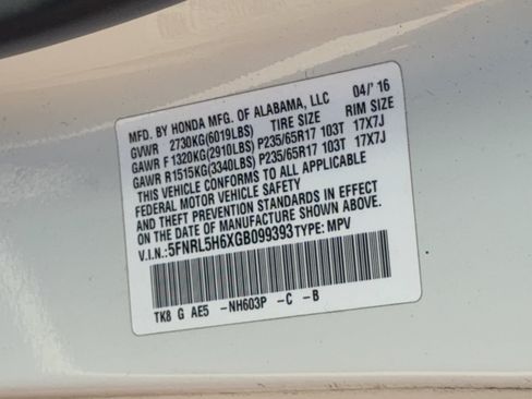Used 2016 Honda Odyssey EX-L image 31