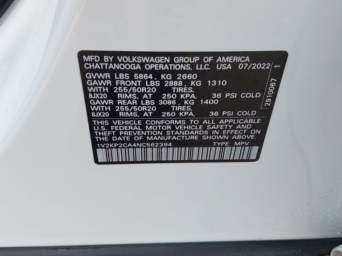 Used 2022 Volkswagen Atlas SE image 31