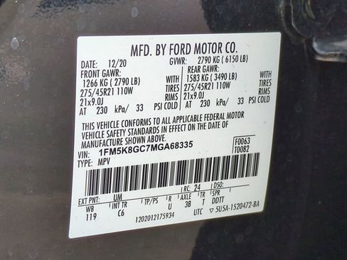 Used 2021 Ford Explorer ST w/ Equipment Group 401A image 32