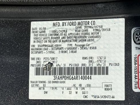 Used 2010 Ford Fusion SE FWD image 22