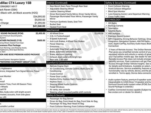 Certified 2024 Cadillac CT4 Luxury w/ Sun And Sound Package AWD/4WD image 9