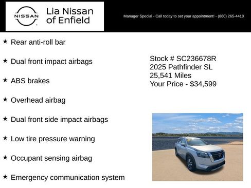 Used 2025 Nissan Pathfinder SL AWD/4WD image 20