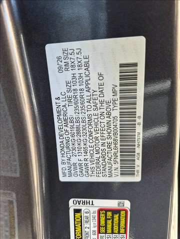 New 2027 Honda Odyssey EX-L image 17