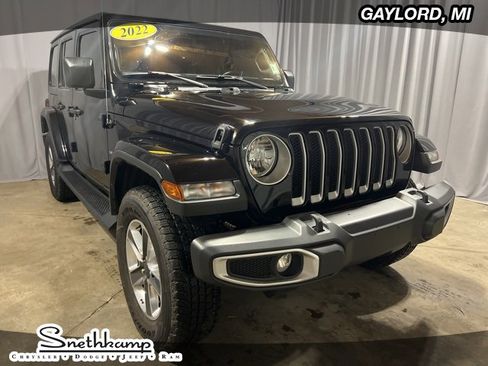 Used 2022 Jeep Wrangler Unlimited Sahara w/ Cold Weather Group image 1