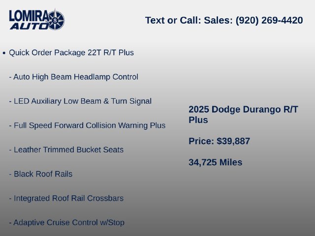 Used 2025 Dodge Durango R/T AWD/4WD image 8