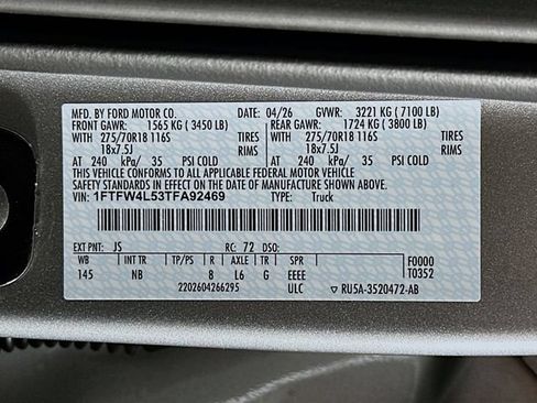 New 2026 Ford F150 Tremor w/ Equipment Group 402A High AWD/4WD image 33