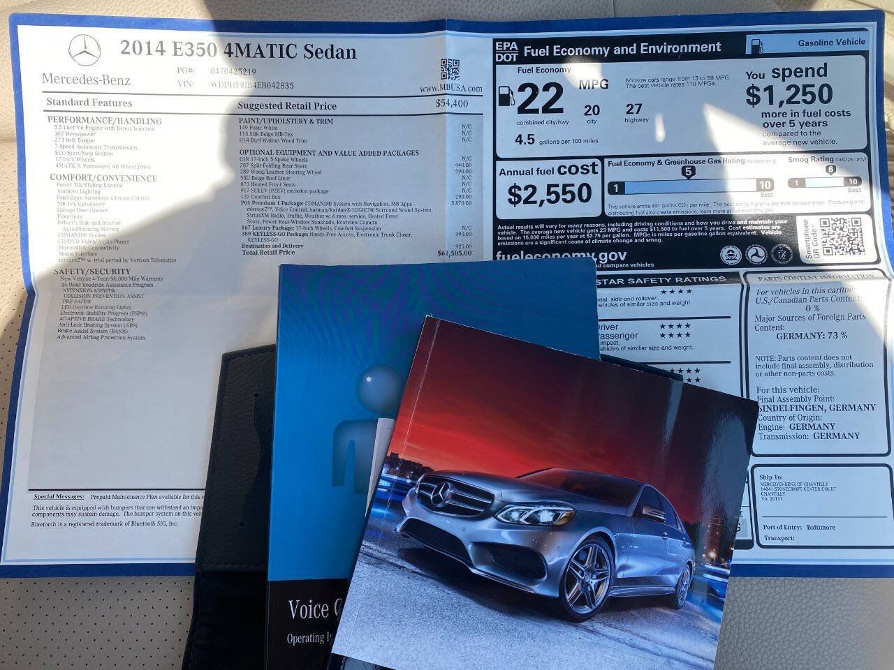 Used 2014 Mercedes-Benz E 350 4MATIC Sedan w/ Premium 1 Package image 36