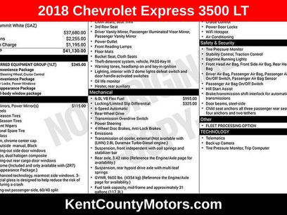 Used 2018 Chevrolet Express 3500 LT w/ LT Preferred Equipment Group