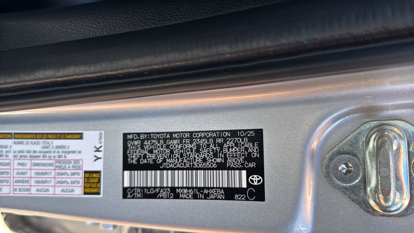 Certified 2026 Toyota Prius Plug-In Hybrid FWD image 25