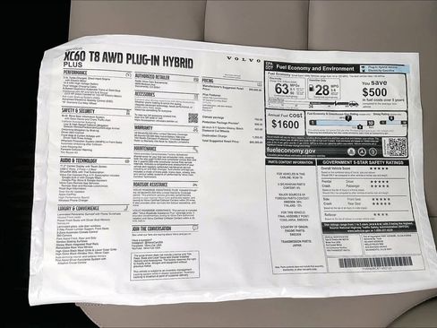 New 2026 Volvo XC60 T8 Plus w/ Protection Package Premier image 36