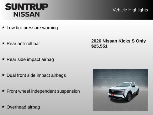 Used 2026 Nissan Kicks S FWD image 16