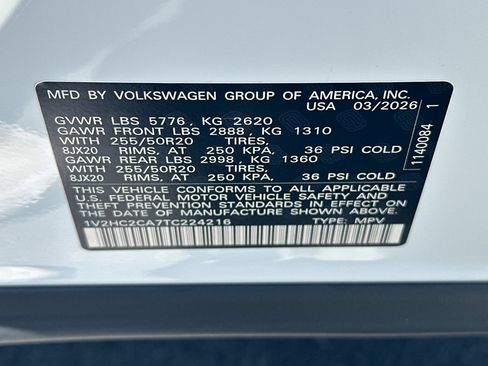 New 2026 Volkswagen Atlas Cross Sport SE AWD/4WD image 23