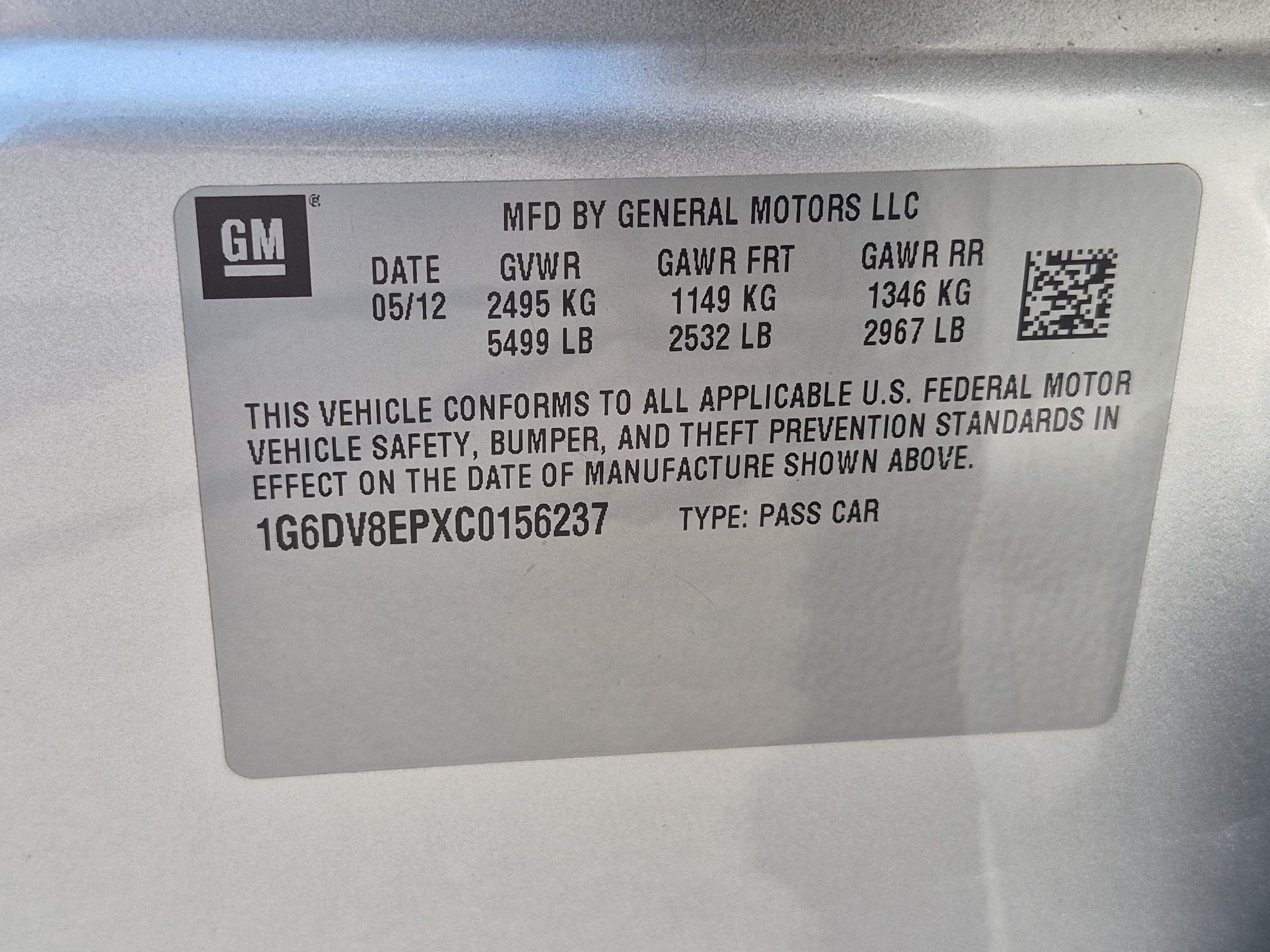 Used 2012 Cadillac CTS V w/ Wood Trim Package RWD image 35