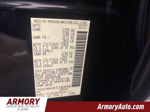 Used 2018 Nissan Murano Platinum w/ Cargo Package image 43