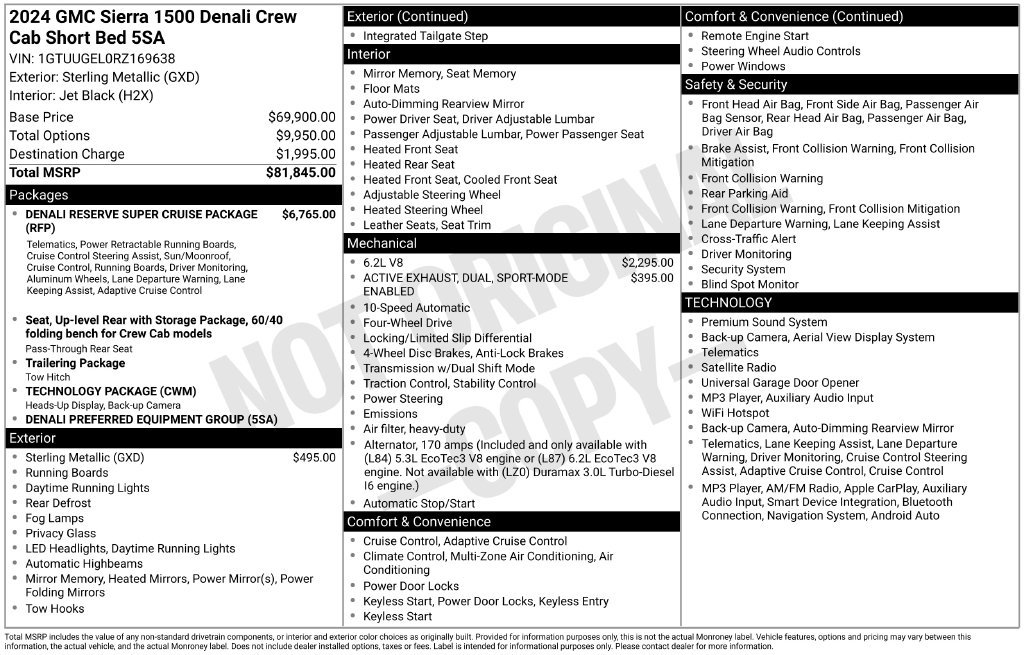 Used 2024 GMC Sierra 1500 Denali AWD/4WD image 49