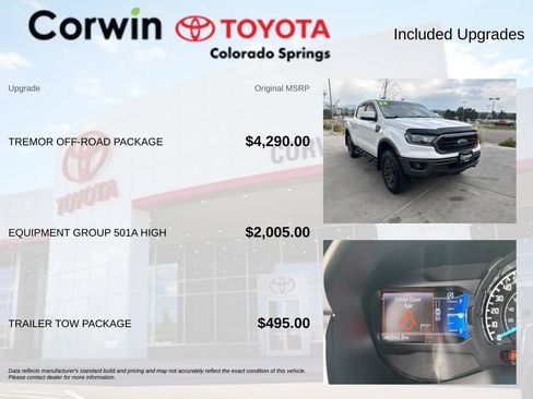 Used 2023 Ford Ranger Lariat w/ Tremor Off-Road Package AWD/4WD image 4