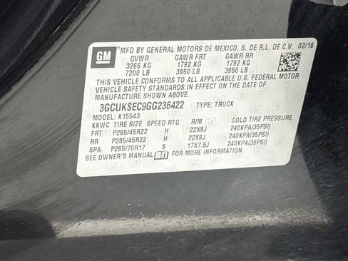 Used 2016 Chevrolet Silverado 1500 LTZ w/ LTZ Plus Package AWD/4WD image 11