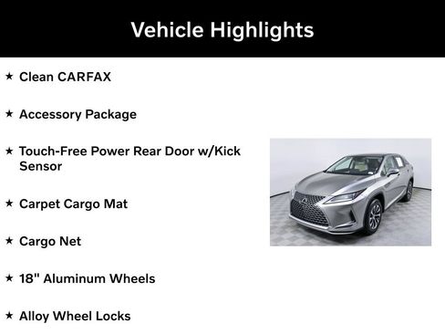 Used 2021 Lexus RX 350 FWD w/ Accessory Package image 2