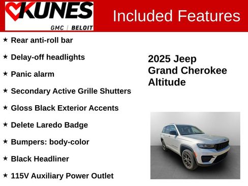 Used 2025 Jeep Grand Cherokee Altitude AWD/4WD image 3