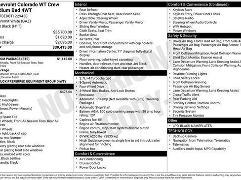 New 2026 Chevrolet Colorado W/T w/ WT Custom Package AWD/4WD image 4