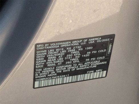 Used 2022 Volkswagen Atlas SEL AWD/4WD image 40