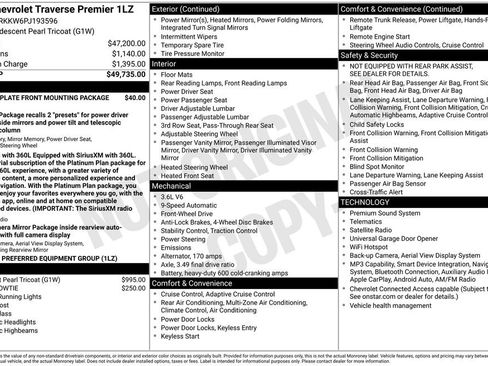Used 2023 Chevrolet Traverse Premier FWD image 39