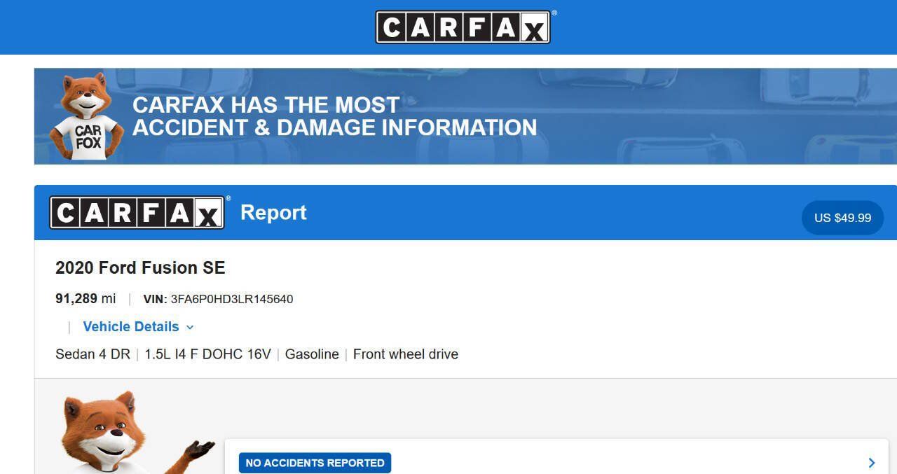 Used 2020 Ford Fusion SE FWD image 16