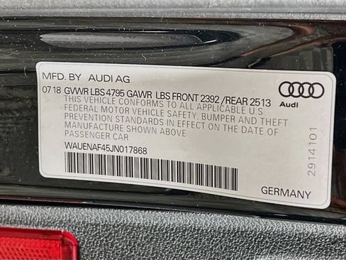 Used 2018 Audi A4 2.0T Premium Plus w/ Premium Plus Package AWD/4WD image 10