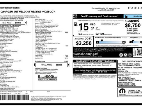 Used 2021 Dodge Charger SRT Hellcat image 7