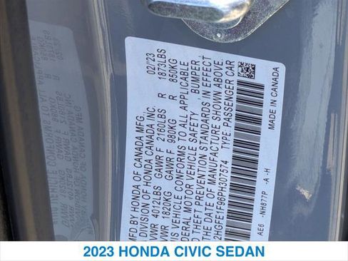 Certified 2023 Honda Civic Touring image 26