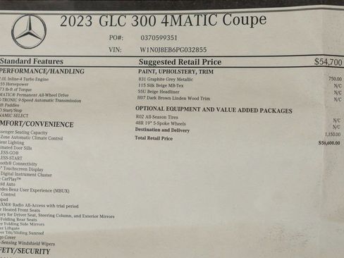 Used 2023 Mercedes-Benz GLC 300 4MATIC Coupe image 49