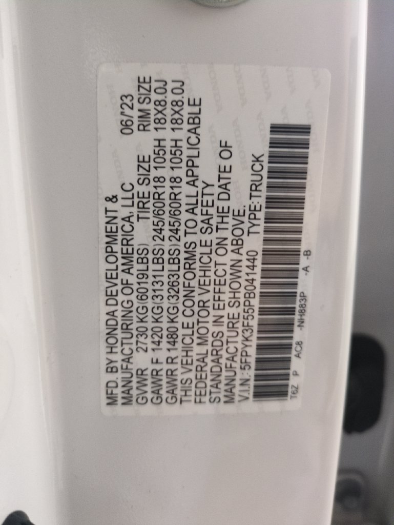 Certified 2023 Honda Ridgeline RTL image 36