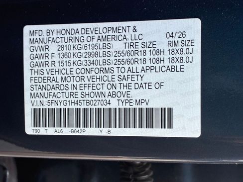 Used 2026 Honda Pilot EX-L image 35