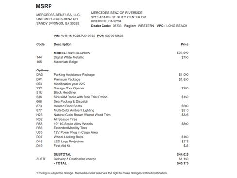 Certified 2023 Mercedes-Benz GLA 250 image 27