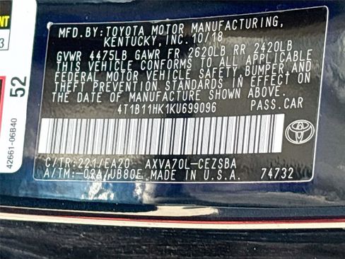 Used 2019 Toyota Camry SE image 31