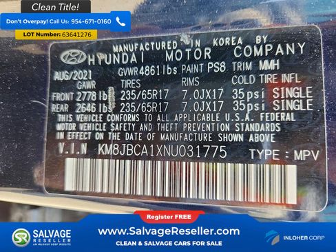 Used 2022 Hyundai Tucson Blue AWD/4WD image 17