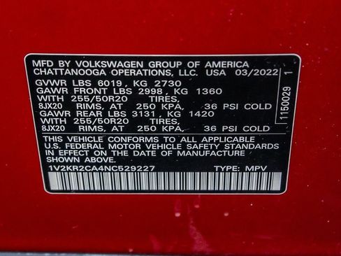 Used 2022 Volkswagen Atlas SE AWD/4WD image 30