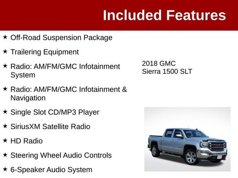 Used 2018 GMC Sierra 1500 SLT AWD/4WD image 4
