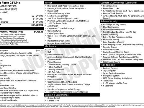 Used 2022 Kia Forte GT-Line w/ GT-Line Premium Package FWD image 26