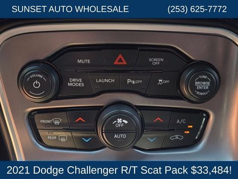 Used 2021 Dodge Challenger R/T Scat Pack w/ Dynamics Package RWD image 42